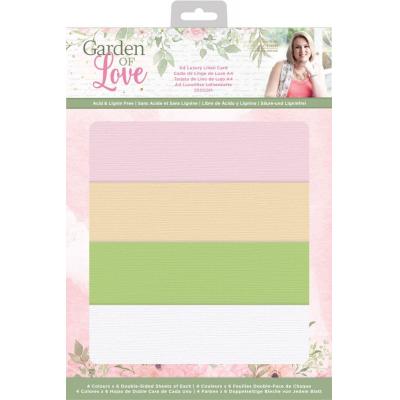 Crafter's Companion Garden of Love - Luxury Linen Card